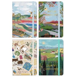 Carnet A5 96 feuilles couverture rigide Paysages
