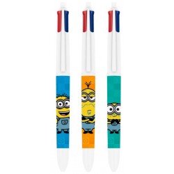 Stylo bille 4 couleurs Minions