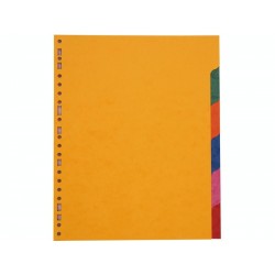 Intercalaires carte lustrée 6 positions A4+