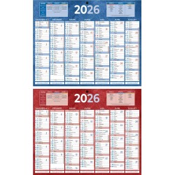 Calendrier semestriel 32x42cm