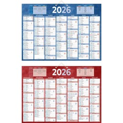 Calendrier semestriel 38,5x54cm