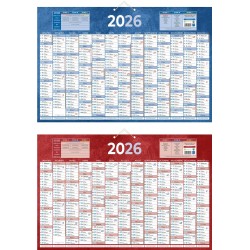 Calendrier annuel horizontal 43x65cm