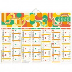 Calendrier semestriel 40.5x55 "Air du temps"