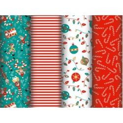 Papier cadeau Excellia 80g Lutins 0,70x2m