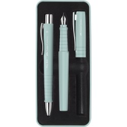 Parure stylo plume B et stylo bille Poly vert