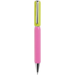 Stylo bille métal rose/jaune