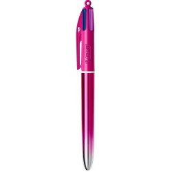 Stylo bille 4 couleurs Smooth Gradient rose