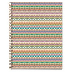Notebook spiralé A4 ligné 200p couverture carte rigide Zigzag Majorque
