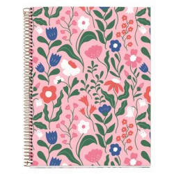 Notebook spiralé A4 ligné 200p couverture carte rigide Tropical