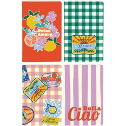 Carnet piqué Dolce Amore 9x14cm 96 pages lignées