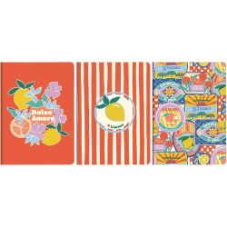 Carnet piqué Dolce Amore A5 64 pages lignées