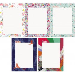 Bloc notes 10,6 x 15,3 cm collé en-tête 55 feuillets