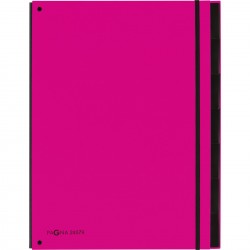 Trieur extensible rigide + élastique 7 compartiments rose