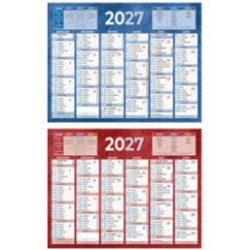 Calendrier semestriel 13,5x17,5cm