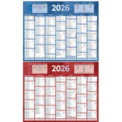 Calendrier semestriel 21x26,5cm