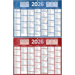 Calendrier semestriel 32x42cm