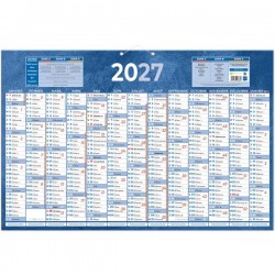 Calendrier annuel horizontal 43x65cm