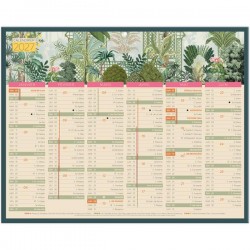 Calendrier semestriel 21x26,5cm "Exotique"