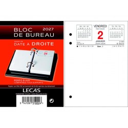 Bloc éphéméride date à droite