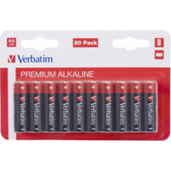 VERBATIM PREMIUM ALKALINE AA 1,5 V – PACK DE 20