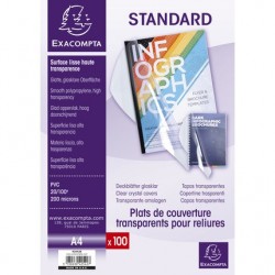 Couverture A4 PVC 20/100 paquet de 100
