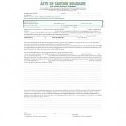 Acte de caution habitation principale