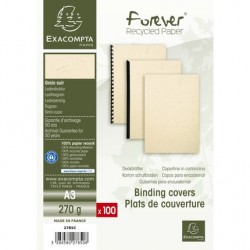 Couverture grain cuir A3 ivoire paquet de 100