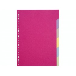 Intercalaires carte flash 6 positions pour A4