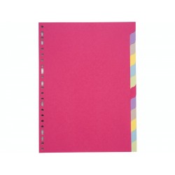 Intercalaires carte flash 12 positions pour A4
