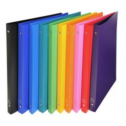 Classeur A4 polypro opaque 4 anneaux dos de 20mm